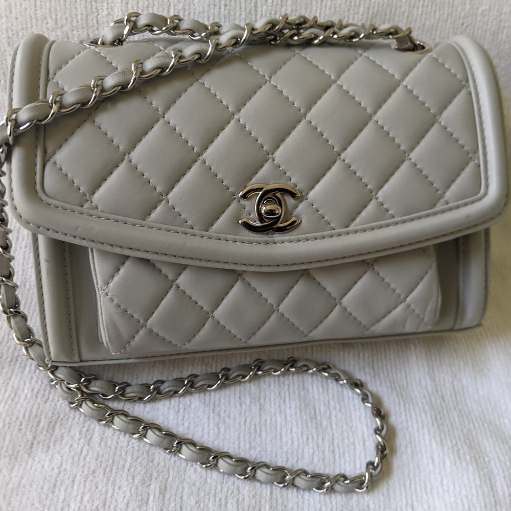 CHANEL Gray Handbag